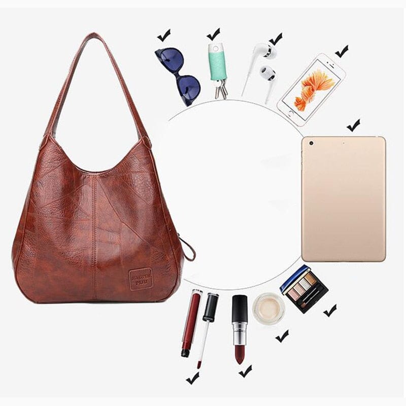 Women's Leather Handbag - Luxury
