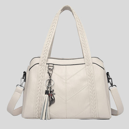 Women's Leather Handbag - Paris