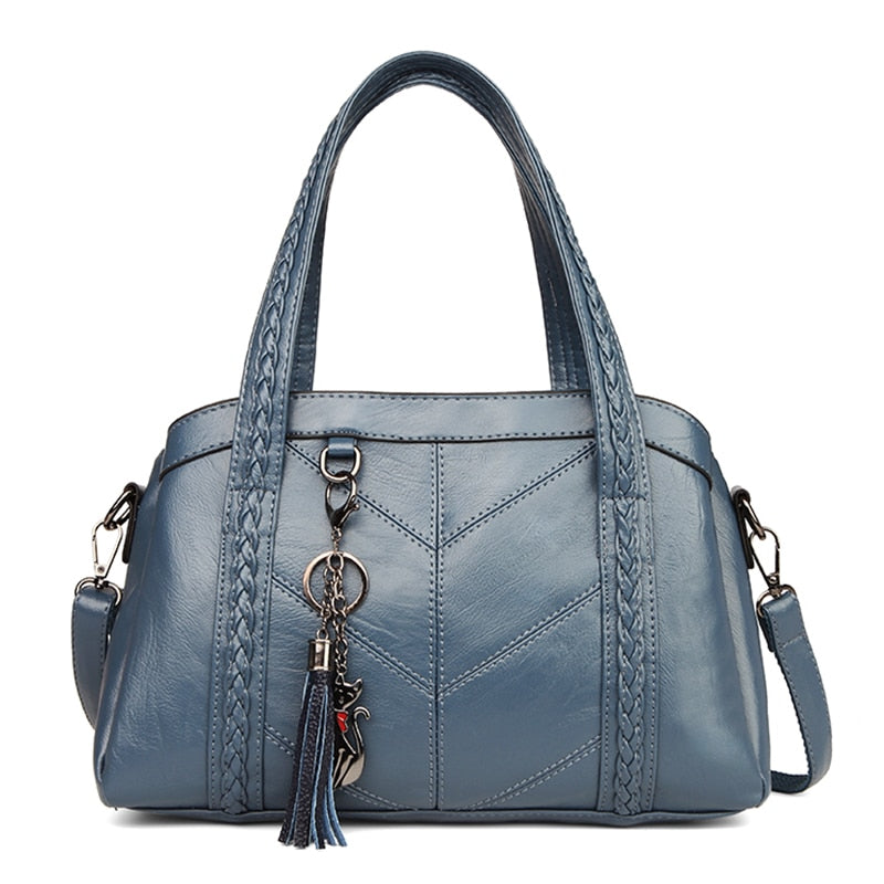 Women's Leather Handbag - Paris