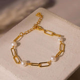 Pulsera de Perla de Cadena Sophisticated