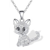 Collar de Circonita Plata Baby Kittens Coloured
