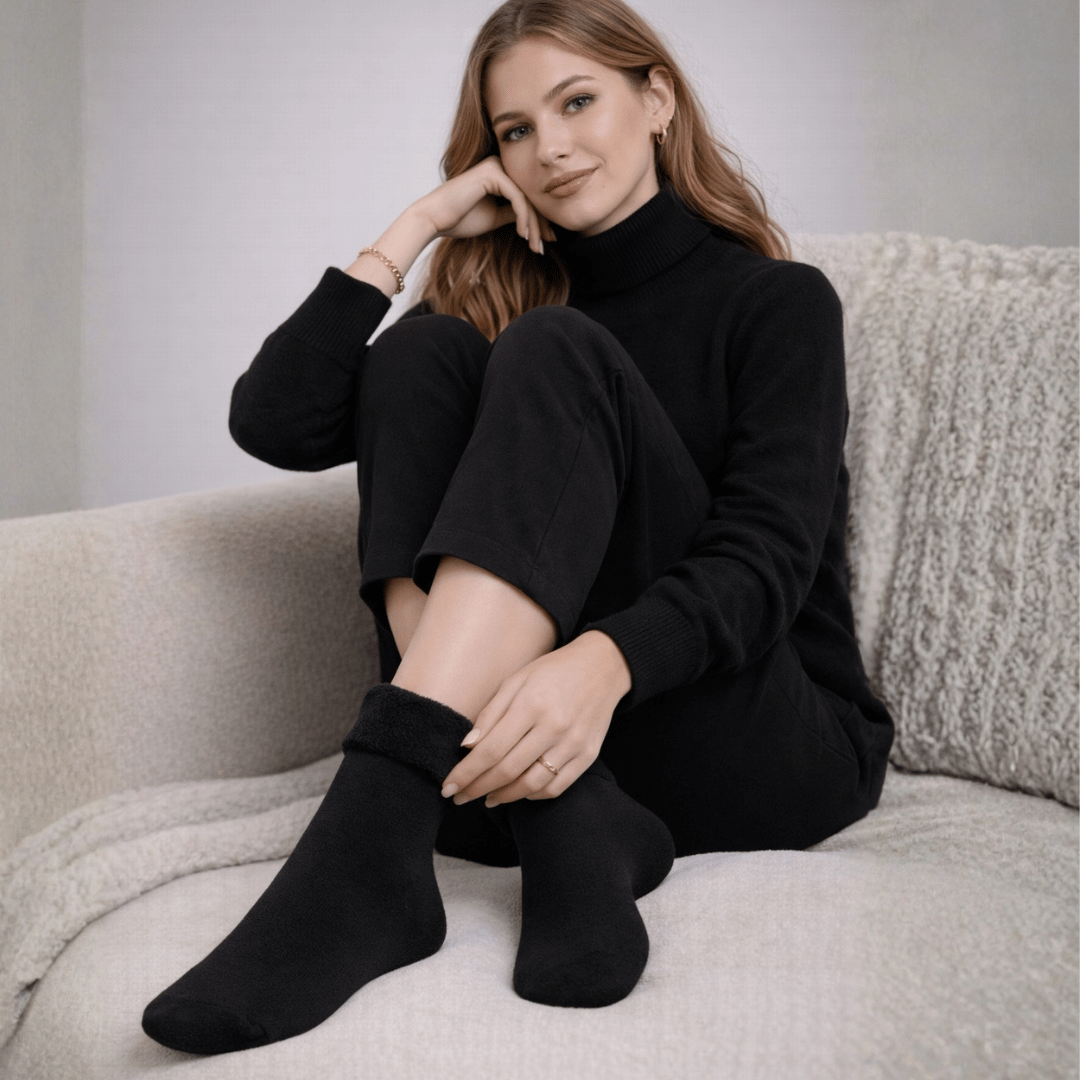 Thermal Fleece-Lined Socks (2-Pack)