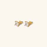 Aretes Solitario Oro March