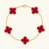 Pulsera de Trébol Rojo