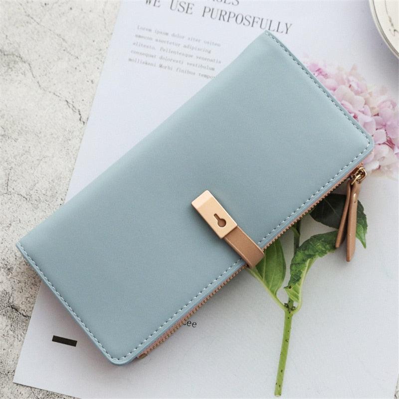 Women's Slim Leather Wallet - Louize