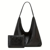 Leather Messenger Bag + Leather Wallet - Manz