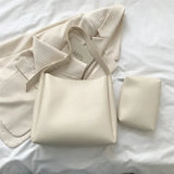 Leather Bag + Pouch - Glass
