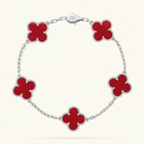 Pulsera de Trébol Rojo
