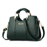 Luxurious Women's Leather Crossbody Bag - Atena