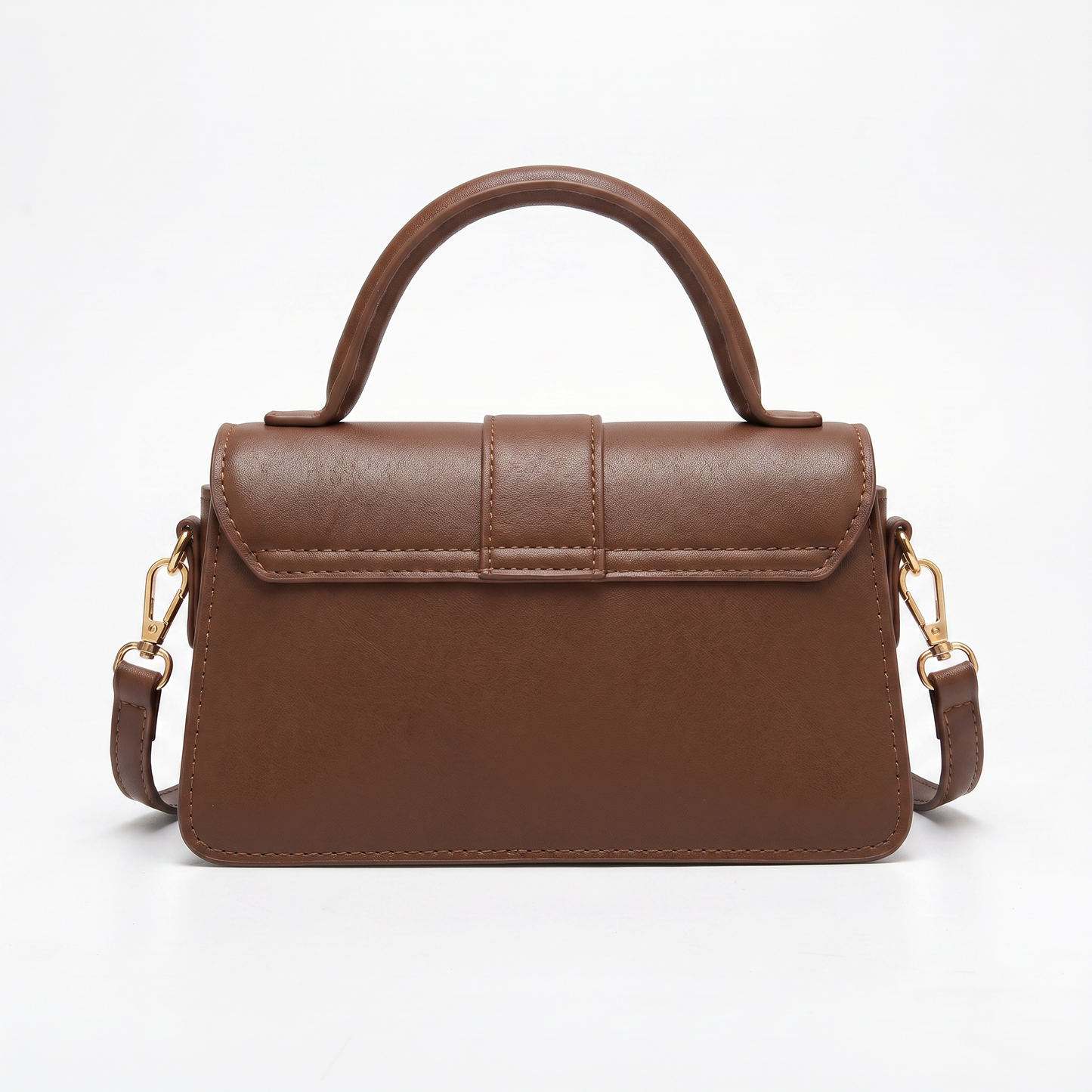 Women's Genuine Leather Handbag with Structured Top Handle – Amelia