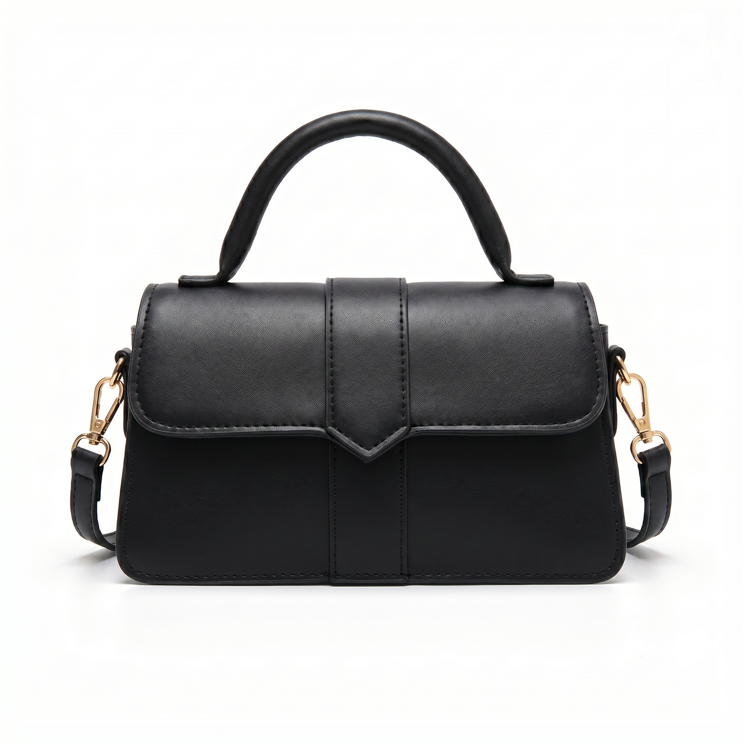 Women's Genuine Leather Handbag with Structured Top Handle – Amelia