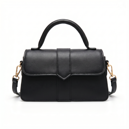 Women's Genuine Leather Handbag with Structured Top Handle – Amelia