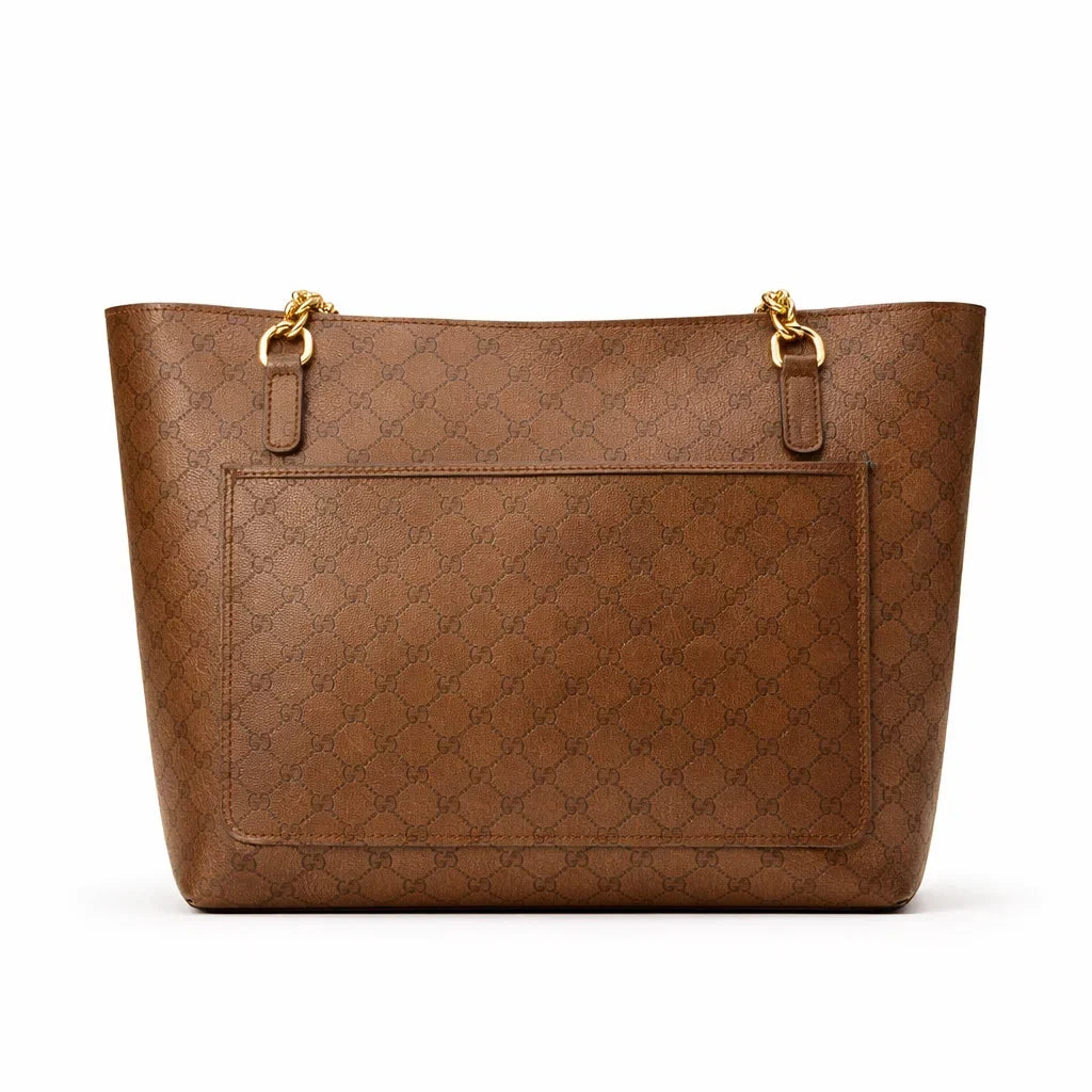 Women's Genuine Leather Handbag with Chain Strap – Palermo