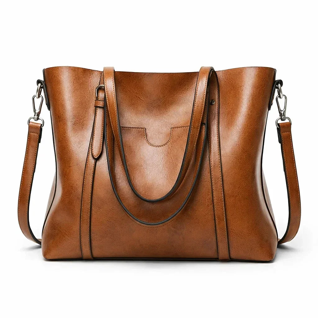 Women's Structured Premium Leather Crossbody Bag – Nápoles