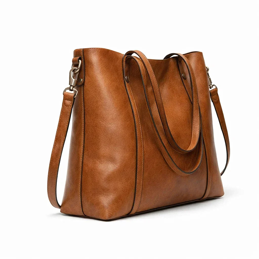 Women's Structured Premium Leather Crossbody Bag – Nápoles