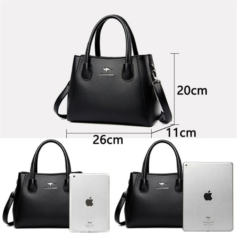 Women's Genuine Leather Crossbody Bag - Patrícia