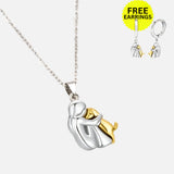 Aretes Wynter™ Hug Pendant Matching